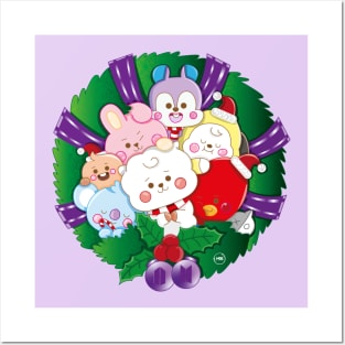 bt21 Christmas design Posters and Art